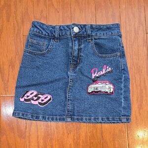 Barbie Denim Skirt for Kids - Blue and Pink Size 6 EUC
